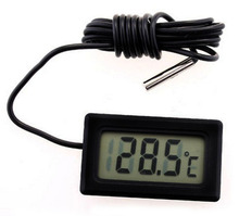 Hot New Kostenloser Versand termómetro Digital Wasserschwarz sensor de temperatura humididy medidor probador psicrómetro higrómetro