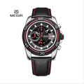 Megir relogio hot sport courir quartz 2015 homme luxe masculino montre bracelet en cuir hommes montres