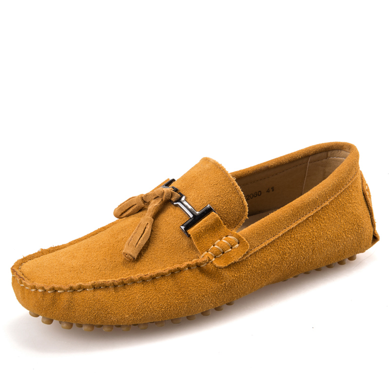 New colors Genuine Leather men flat shoes Brand Moccasins men loafers driving Peas Shoes Fashion Casual