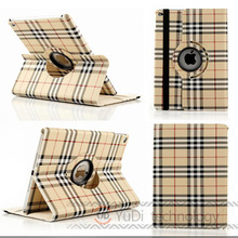 Plaid Design Business style Folio PU Leather For Apple iPad Air 2 case cover Protective Skin