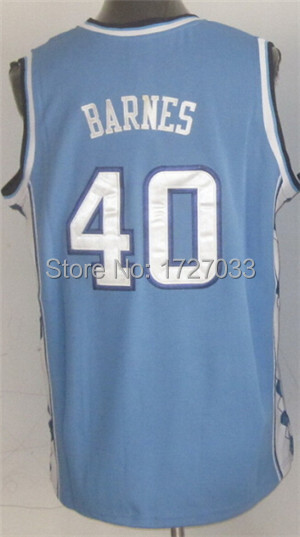 Jordan 23 Vince Carter 15 Ty Lawson 5 Larry Bird 33 The University of North Carolina UNC Men Blue White Basketball Jerseys (11).jpg