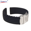 2017 daniel wellington Silicone Rubber Watch Strap Band Deployment Buckle Waterproof Hot Sale High Quality