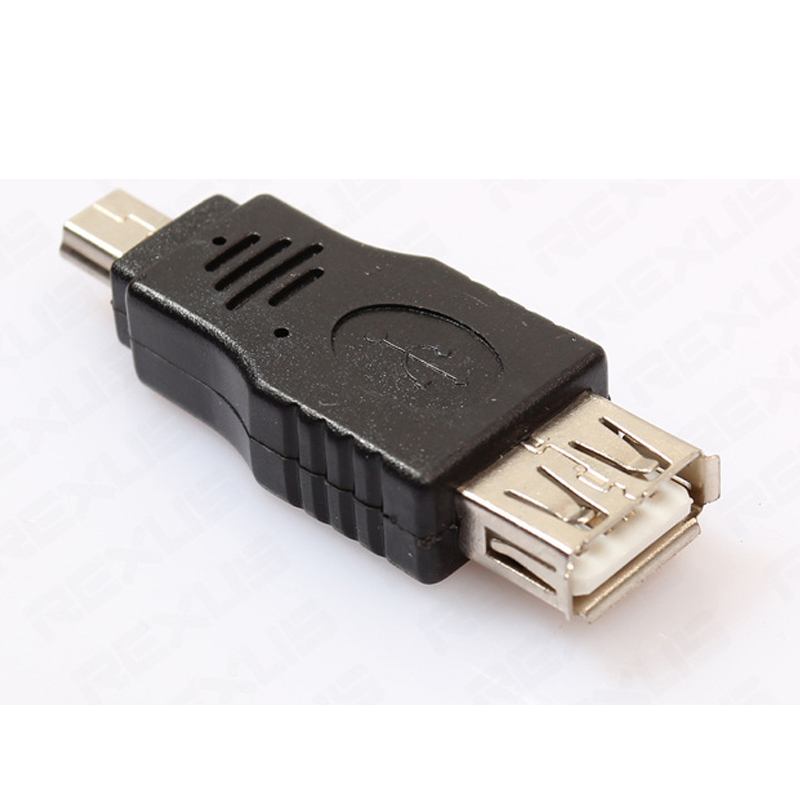 New USB 2.0 A Female to Mini USB Male OTG Adapter Converter Female / Male Plug