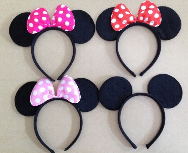 Compra Minnie Mouse Orejas Diadema Online Al Por Mayor De China ...