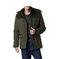 winter coat men 2015 new Men s coat detachable cap thick warm cotton jacket men outdoor