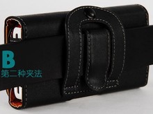 2015 New Smooth Lichee Pattern Leather Pouch Belt Clip Bag for Oukitel K4000 Phone Cases Cell