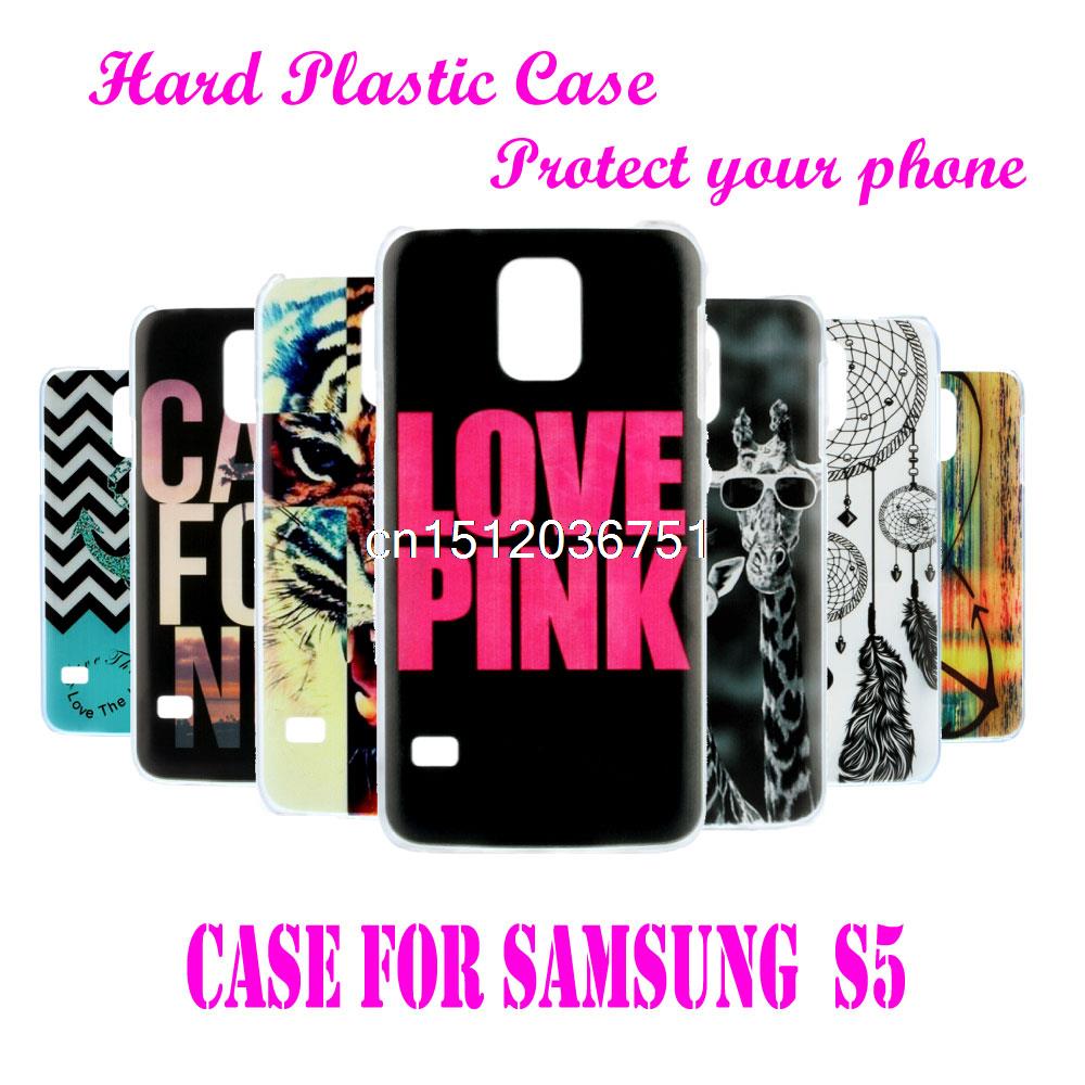 Case For Samsung Galaxy S5 I9600 SV Newest New Brand LOVE PINK Cool Black Back Style