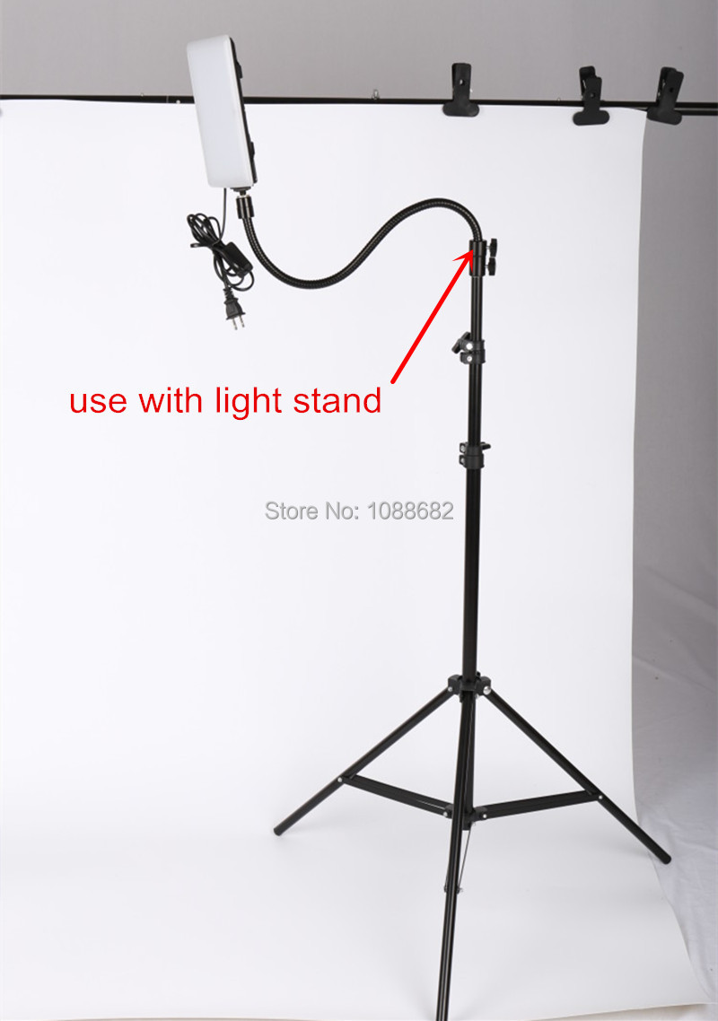 Photo Studio Cellphone LED Light Lamp with Mini Shooting Bracket Stand (6)