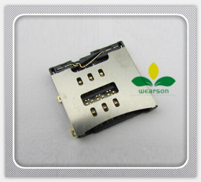 Original New sim card slot for iPhone 44S 4G 4GS sim slot adapters Free shipping with tracking number