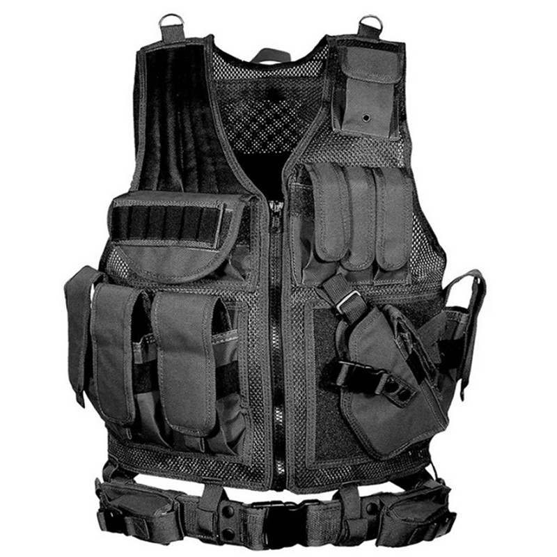 Black Army CS Combat Tactical Vest Military Protective Airsoft