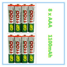 Brand New 2015 0riginal 8pcs/Lot High energy GP 1.2V NiMh AAA 1100 mAh Battery Rechargeable 3A Batteries Battria free shipping