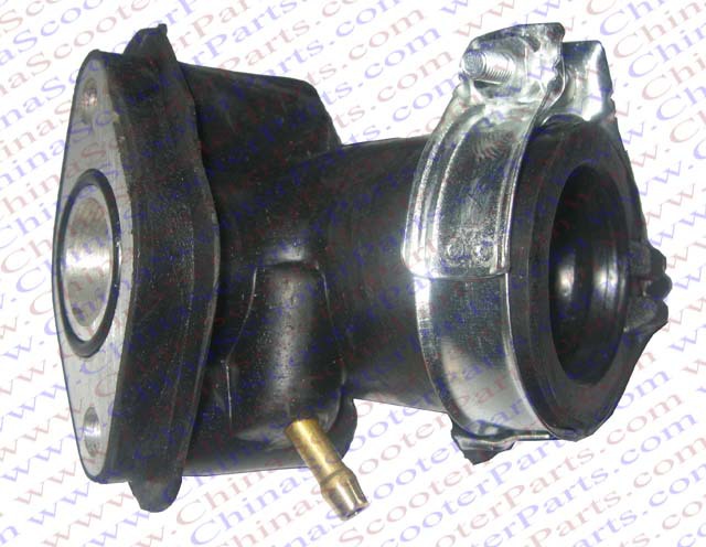 18MM Intake Manifold font b GY6 b font 50CC 60CC 80CC QMB139 Moped Scooter SUNL Jonway