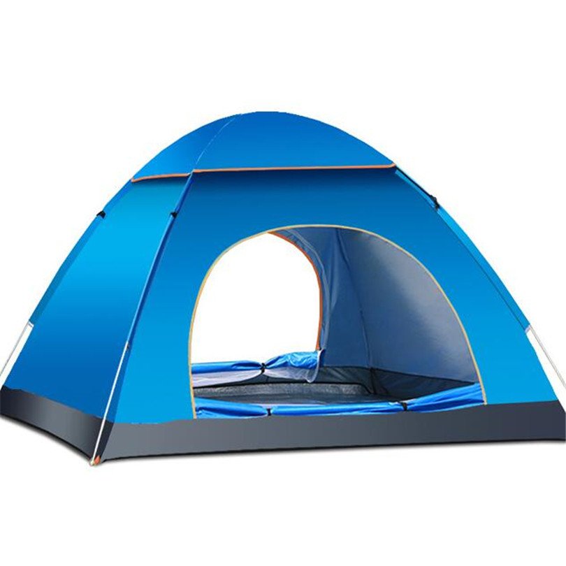 Top Quality Tents Double Layer 3 - 4 Person Rainproof Ourdoor Camping For Hiking Fishing Tendas Hunting Picnic Party Tienda Q072