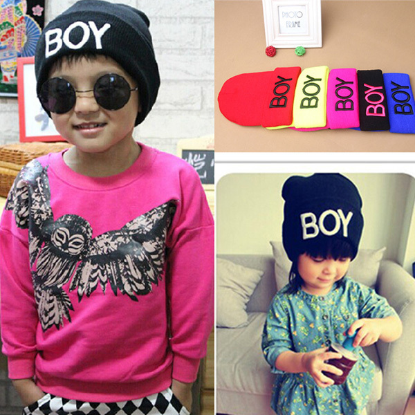 Малышей 1-8Y Девочка Мальчик Зима МАЛЬЧИК Череп Шляпа Warm Beanie Шапки Шерстяные Лыжные Шапки Горячей