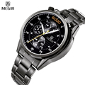 MEGIR Multifunction Watch Famous Brand Luxury Men Full Steel Watches Chronograph 24 Hours Military Watch Relogio