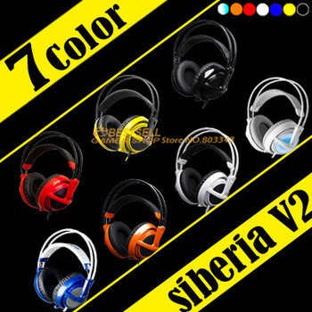 Free & Fast Shipping,Steelseries Siberia V2 Gaming Headphone 4 color available,High Quality, in stock