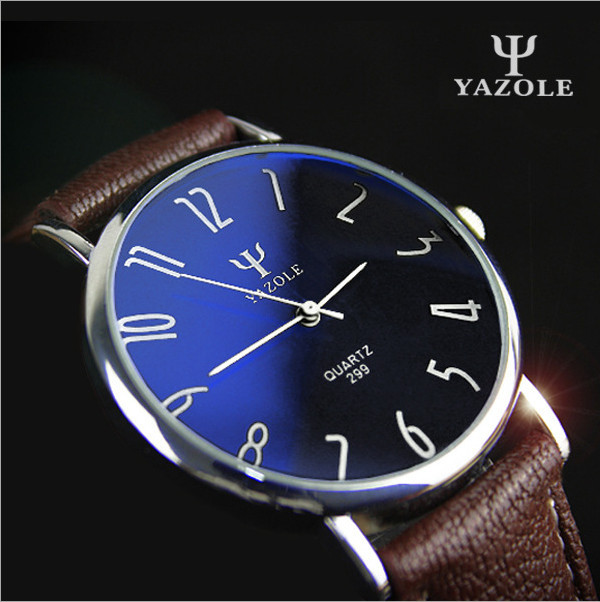 High Grade Fashion Business Leather Watch Desigual Lovers Quartz Watch Watches Men Ultra Thin Free Shipping