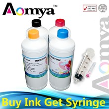 Water based Dye ink for Epson L100/L110/L200 printer (Bulk ink),1000ml/Color (4pcs/lot)