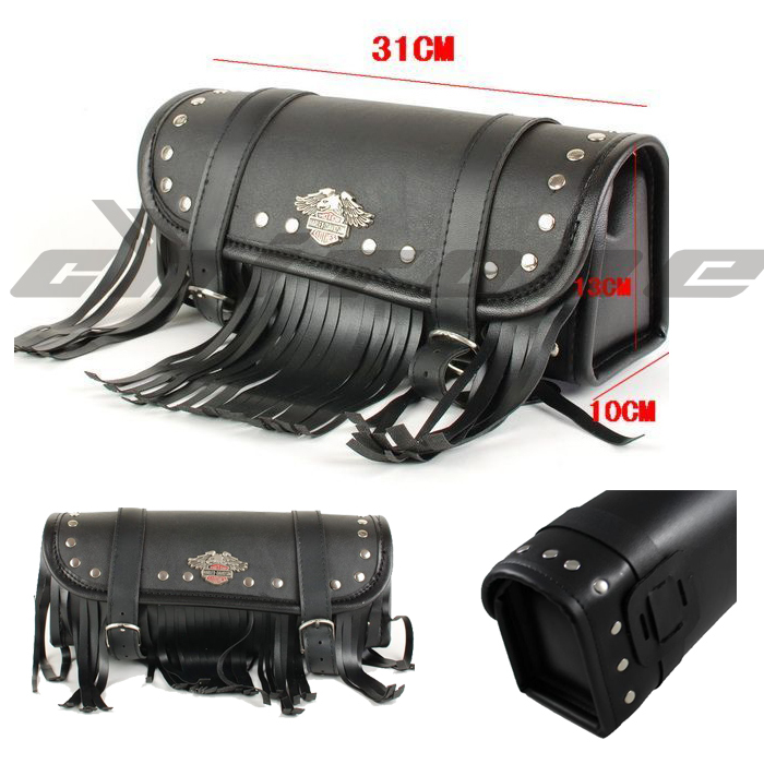New tail bag bolso de cola black motorcycle luggag...