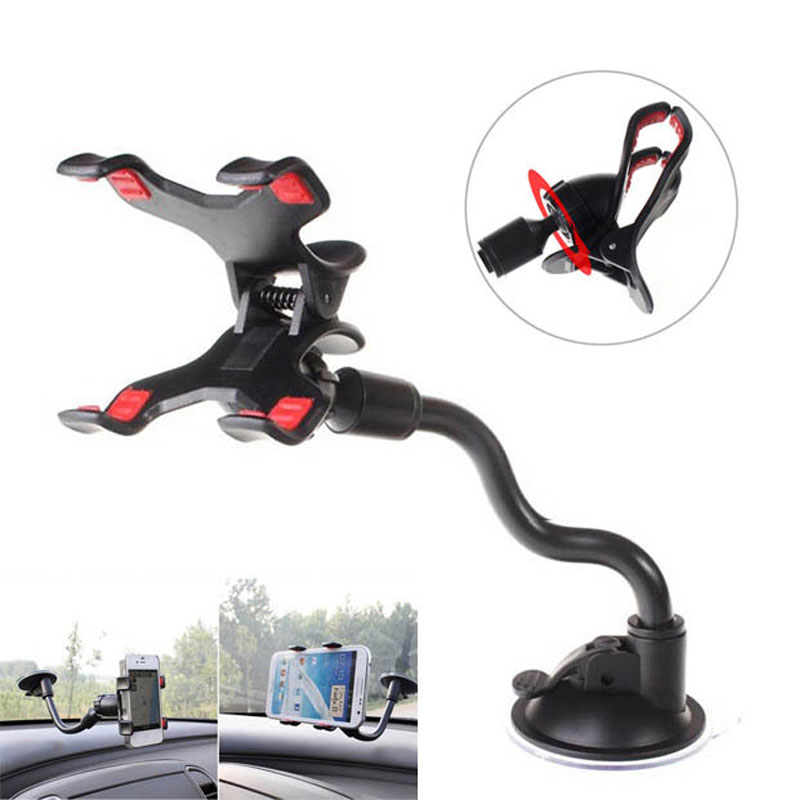 Image of Universal Cars Windshield Long Arm Mobile Phone Car Mount Bracket Holder Stand for iPhone 5 5S 6 6S Plus Smartphone Cars Holder