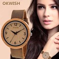 Good looking Vintage High quality Wood Grain Watches Fashion Women Quartz Watch Wristwatches Gift