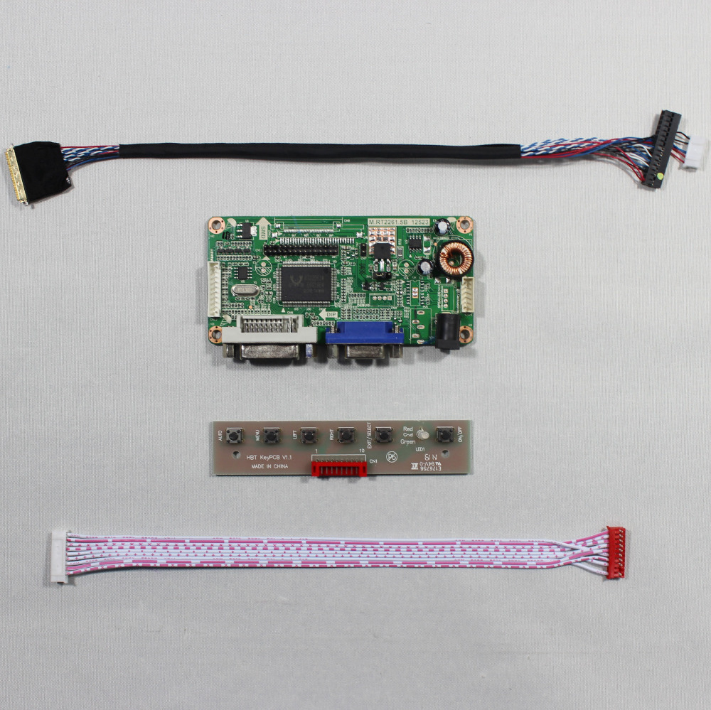 Купить DVI vga lcd контроллер платы rt2261 работают для 15.6 дюймовый ...