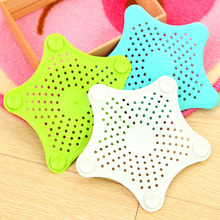 Hot sale Starfish Drain Hair Catcher Bath Stopper Strainer Filter Shower Cover Trap Waterproof White Blue Green HG-165277