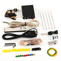 1 set Complete Tattoo Kit Set Equipment Machine Power Supply gun Color Inks 2016 Hot