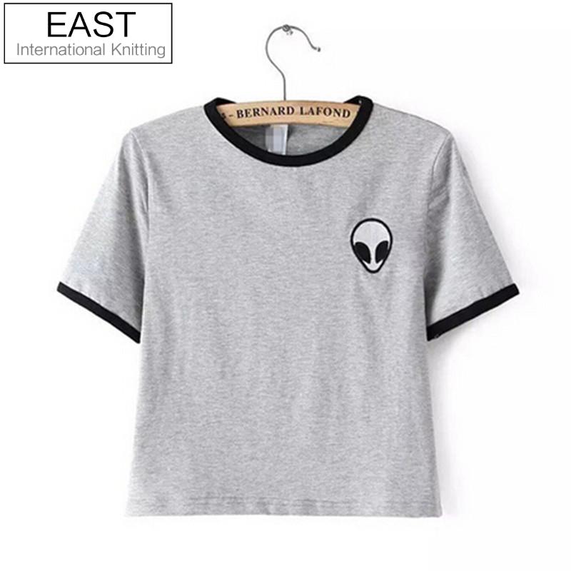 Image of 3d Print Design Aliens T Shirts Women Short Sleeve Tee Shirt Comfortable Female Students T-shirts Teenagers