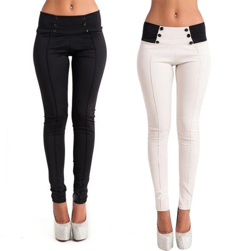 Image of Fashion Women's Casual Stretch Skinny Leggings Pencil Pants Slim Trousers S-XL W03