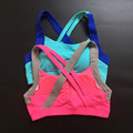 ShakeProof training bra strappy Women Sports Bra top fitness bra Padded Wirefree Fitness top Breathable Yoga