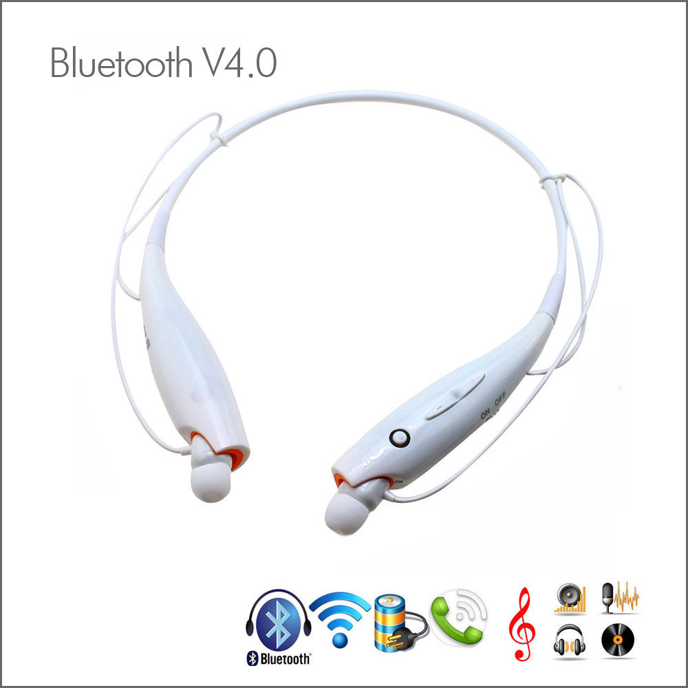 Neck Band Design Bluetooth V4.0 Wireless Sports Bluetooth Stereo Music Headphones Headsets Earphone For iPhone Tablet CellPhones