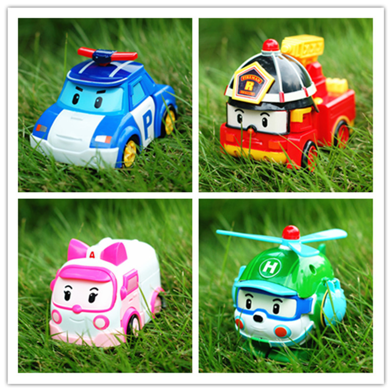 Robocar Poli Transformation Robot Car Toys Korea Robocar Poli Toys For Children Gifts 4pcs/Set Without Box