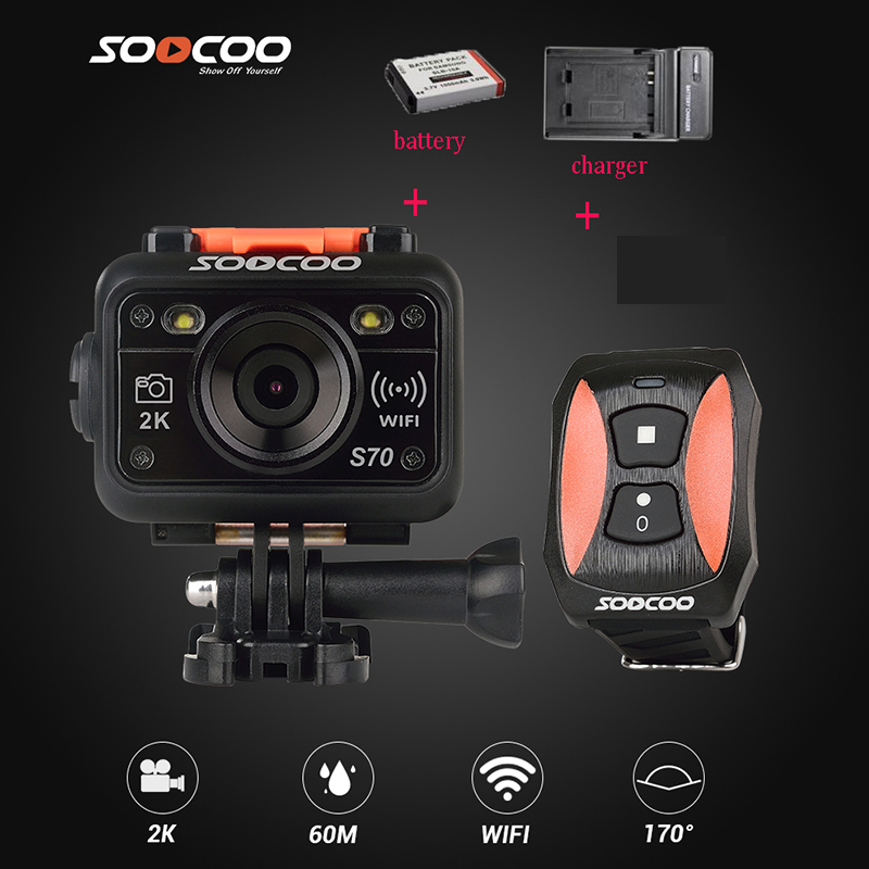 SOOCOO S70 Ultra HD    2K @ 30fps 1080p @ 60fps 60    WI-FI     