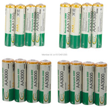 Bty 8 шт. AA 1,2 V 3000 MAH Ni-MH перезаряжаемый аккумулятор + 8 шт. AAA 1,2 V 1350 мАч аккумулятор
