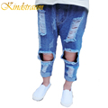 Kindstraum Kids Jeans Girls Boys Ripped Denim Pants For Children Girls Jeans Cotton Fashion Children Trouser