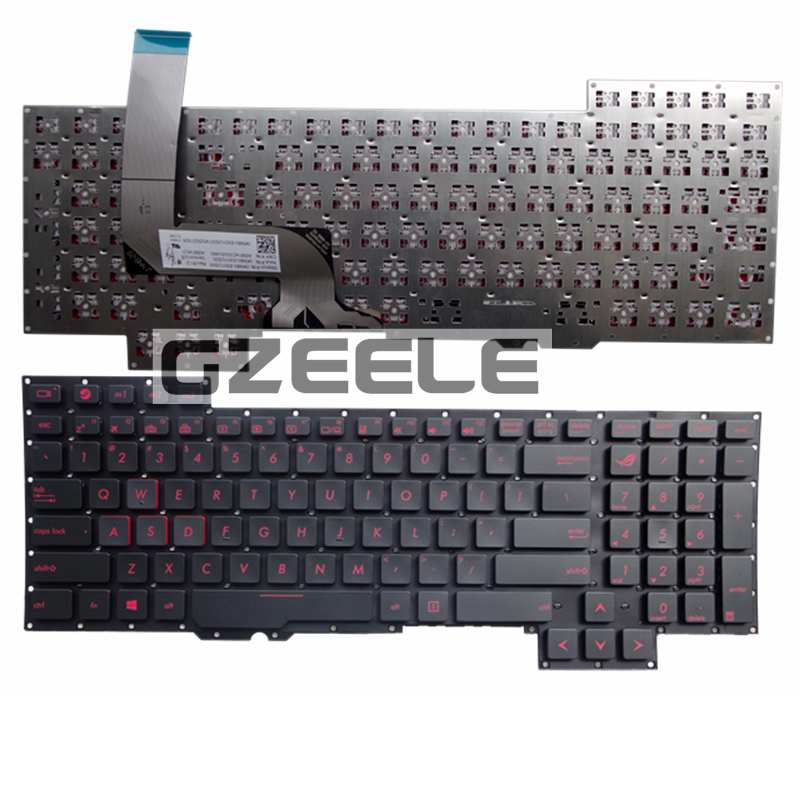 NEW  keyboard For Asus G751 G751JM G751JT G751JY 0KNB0-E601RU00 ASM14C33SUJ442  US laptop keyboard