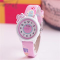 2016 Kezzi Top Brand Kids Children Fashion Watches Quartz Analog Cartoon Leather Strap Wrist Watch Boys