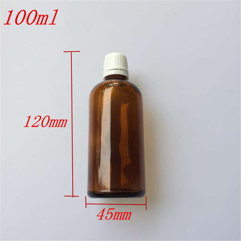 Pcs X Mm Empty Brown Glass Bottle Essential Oil Jar Diy Ml