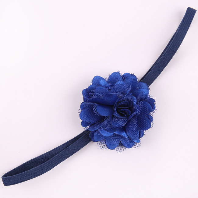 Chiffon Flower hairband Hair Accessories Baby Girls Lace Headband Baby Infant girl Hair Weave band childern hair clips (15)