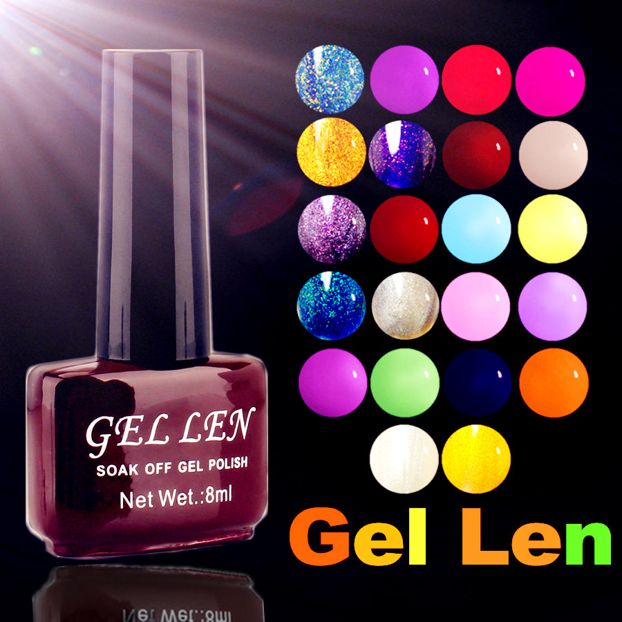Color UV Gel Nail Polish Gel Len Long Lasting 8ML Soak Off Mood Gel nail enamel
