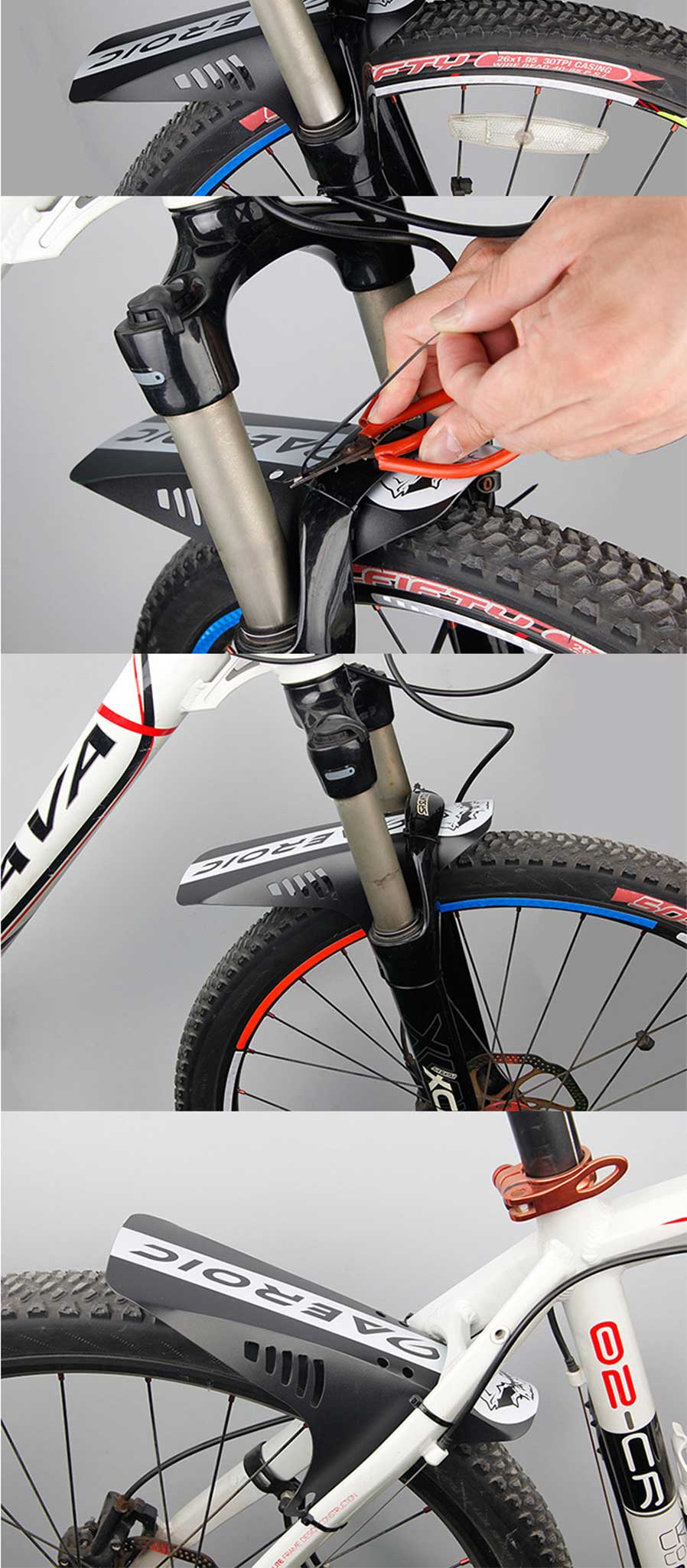 Romote Ciclismo AccessoryFront Guardabarros Trasero Monta/ña Bici neum/áticos