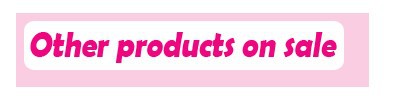 other products on sale
