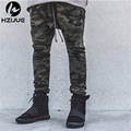 HZIJUE KANYE high quality mens bottom pants camo camouflage hip hop trousers swag sweatpants brand clothing