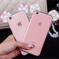 Fashion 3D Diamond Pink Mickey Mouse Rhinestone Ears Phone Case For iPhone 5 5s Se 6