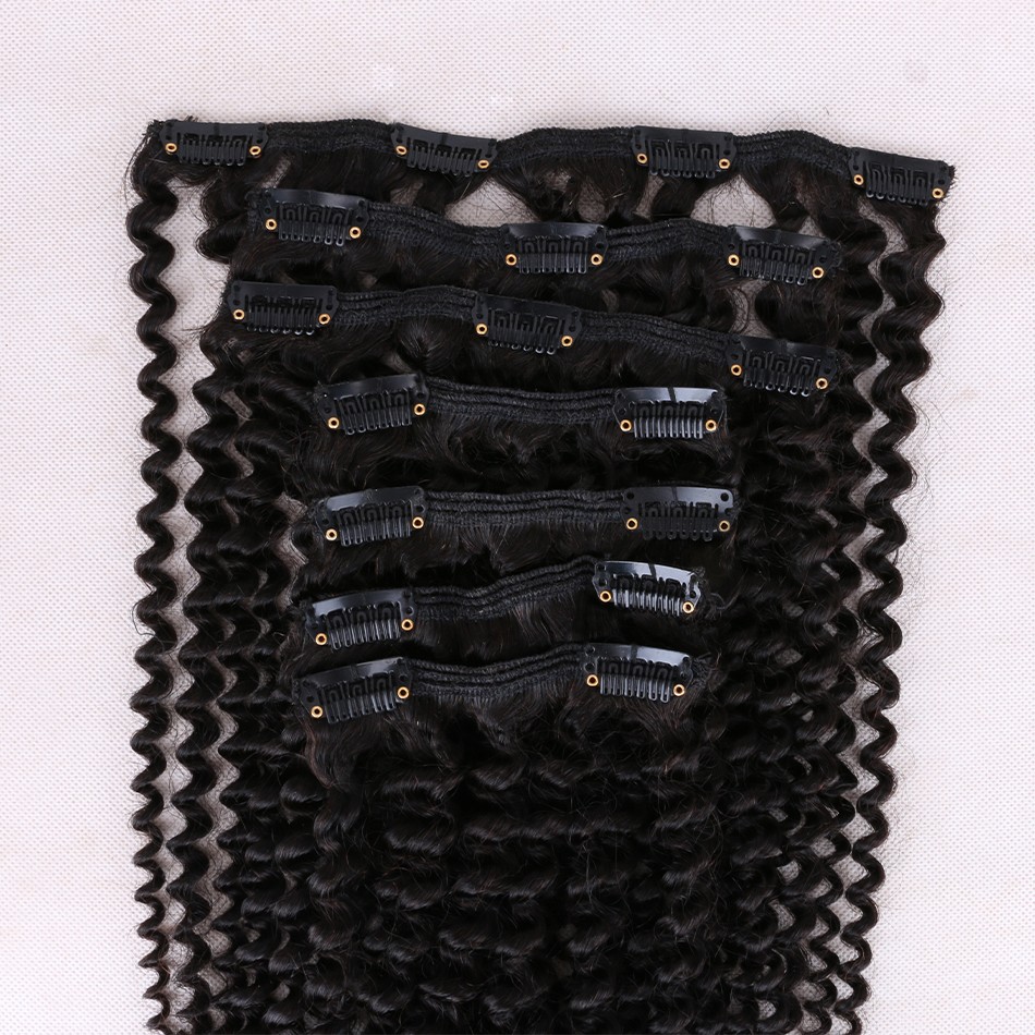 kinky curly clip in hair extension 33