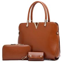 Leather Bag For Women Purses And Handbags Designer Fashion Shoulder Bag Ladies Bolsos 3 Pcs Composite Sac Femme MU331