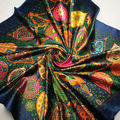 90cm 90cm Silk Scarf 2016 New Spring Brand Women Silk Scarf Women Luxury Fashion Letter Scarf
