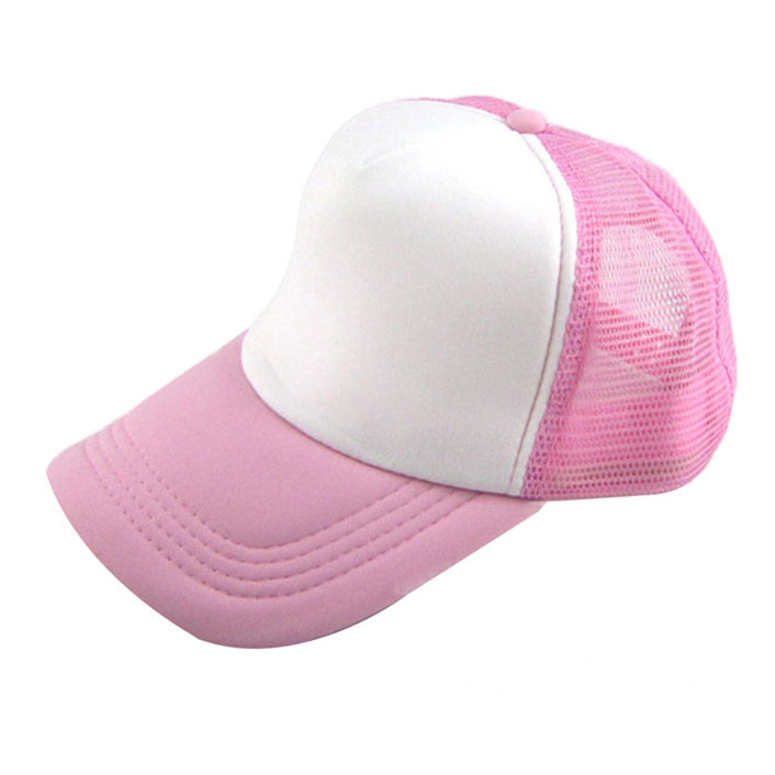 Image of Attractive Unisex Casual Hat Solid Baseball Cap Trucker Mesh Blank Visor Hat Adjustable June 17