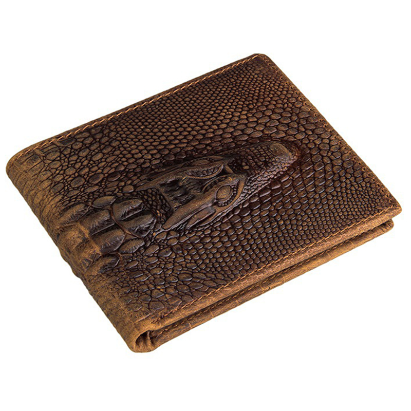 Fashion crocodile wallet leather purse Top Quality mens wallets brand luxury male monederos ...